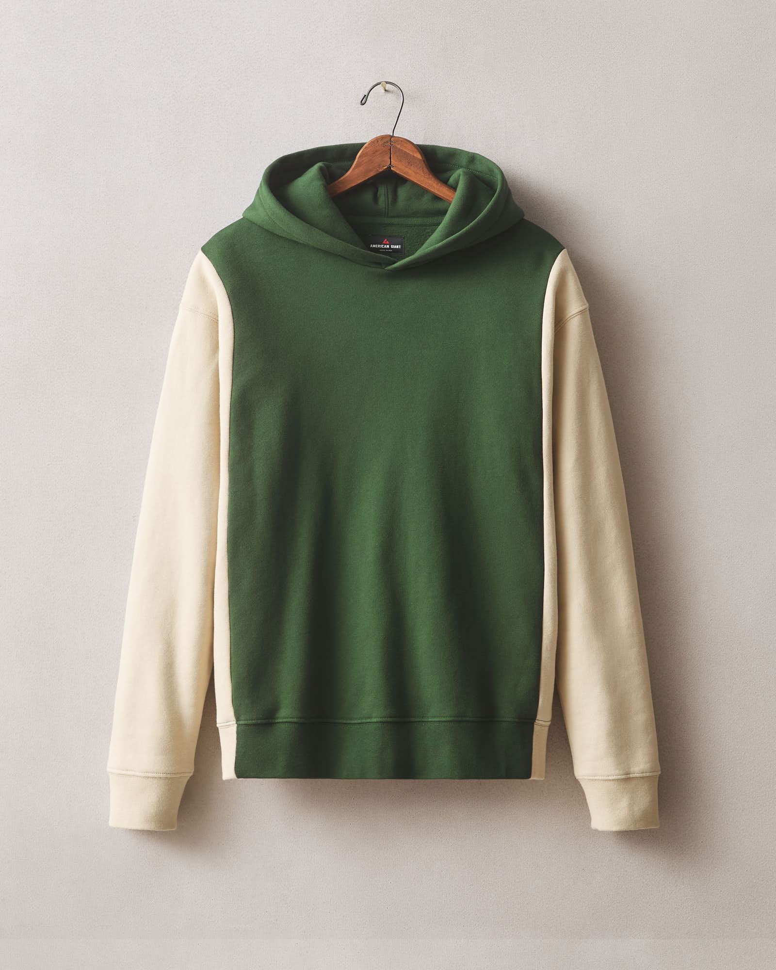 Men S Colorblock Midweight Pullover Safari Green Moss