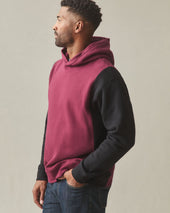 Men's Colorblock Midweight Pullover - Zinfandel Black