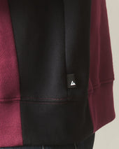 Men's Colorblock Midweight Pullover - Zinfandel Black