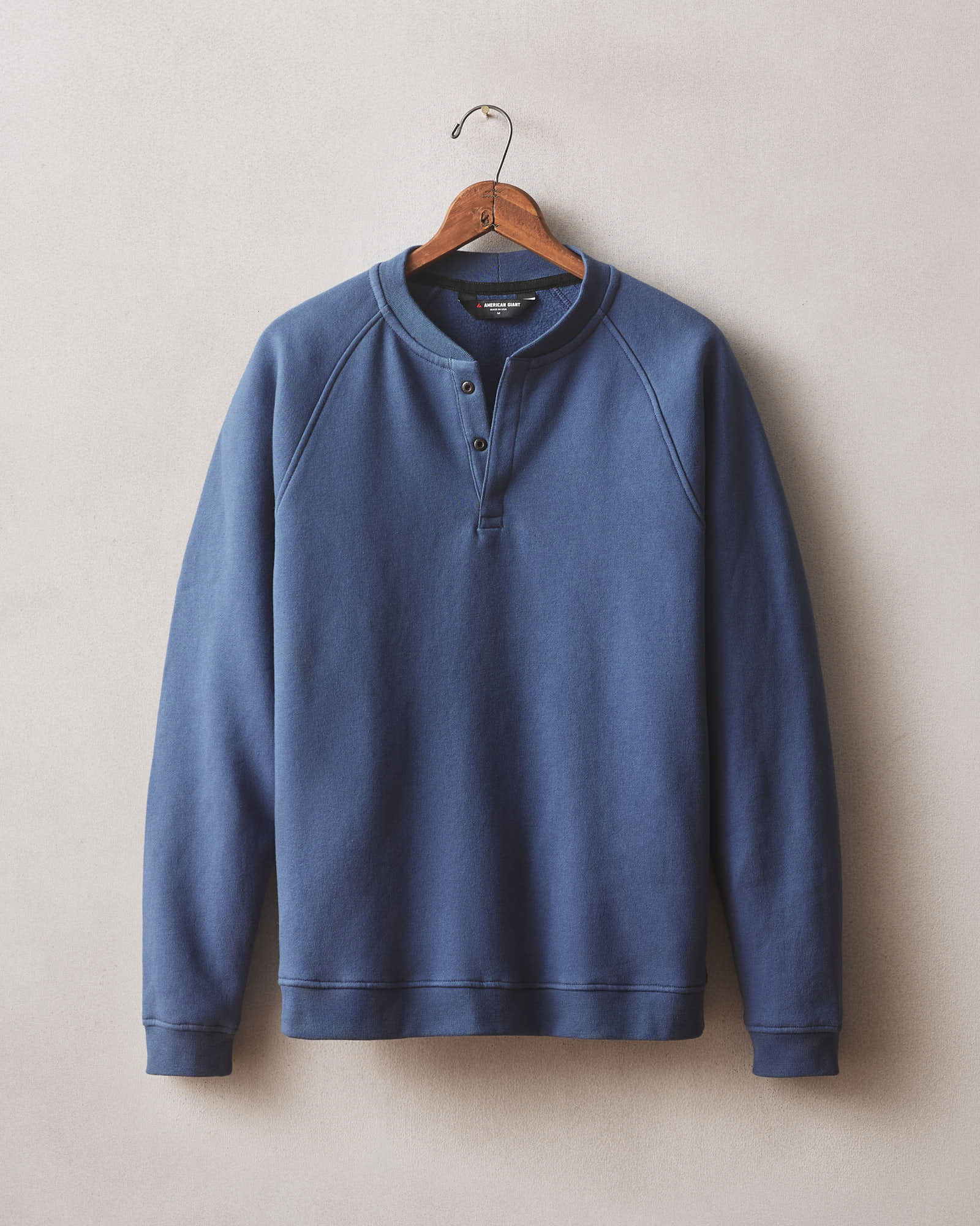 Men S Midweight Snap Henley Dark