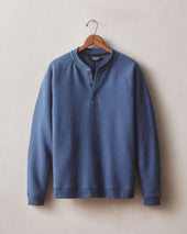 Men's Midweight Snap Henley - Dark Denim
