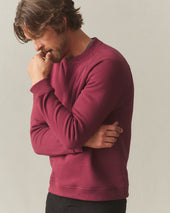 Men's Midweight Snap Henley - Pomegranate