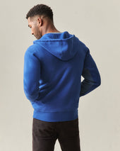 Men S Raglan Colorblock Midweight Full Zip Dark Estate Blue