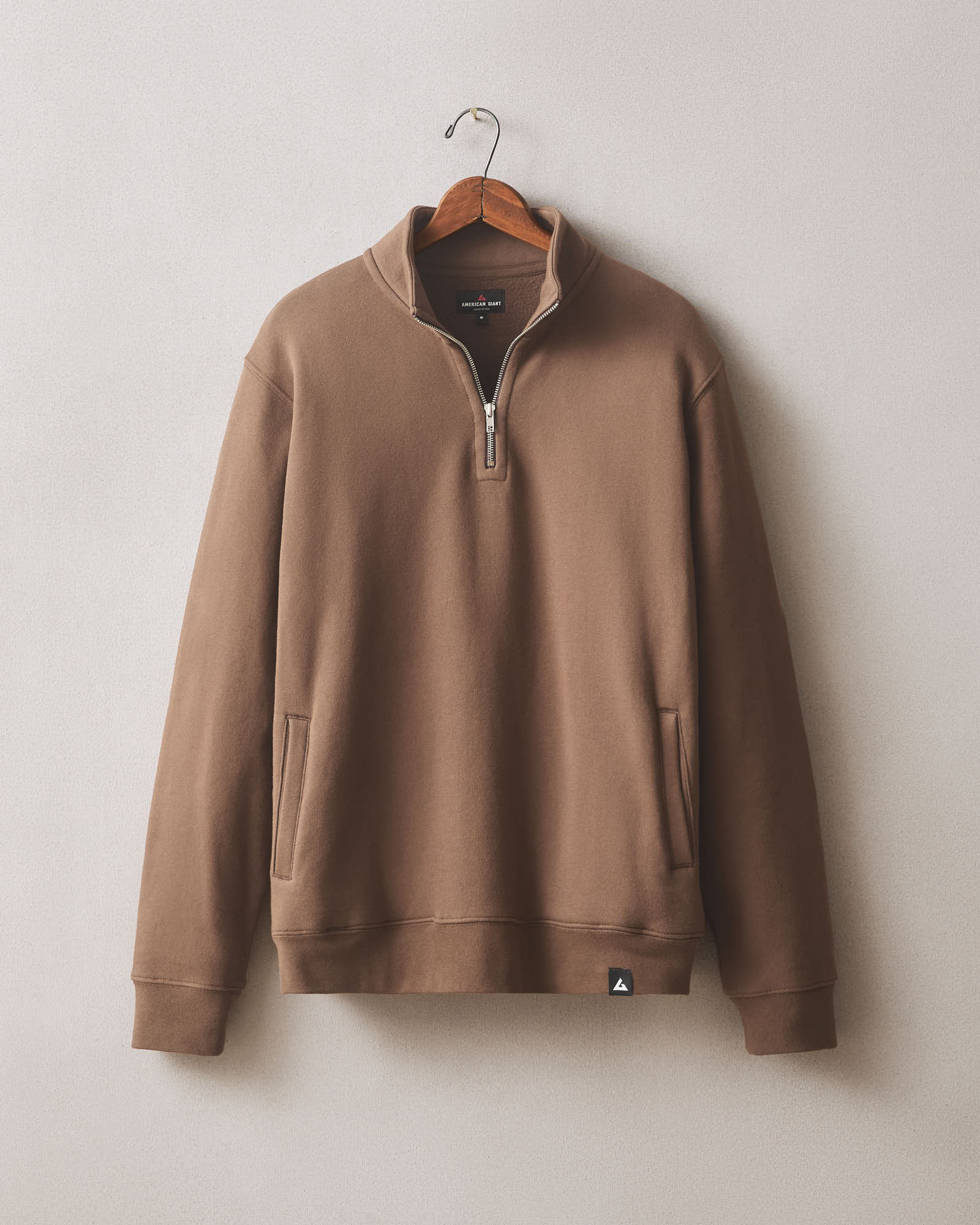 Men S Midweight Half Zip Chestnut