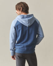 Men S Raglan Colorblock Midweight Full Zip Dark Infinity