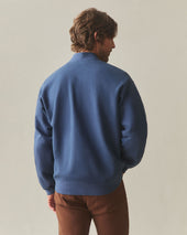 Men's Fleece Bomber Jacket - Marine Navy