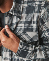 Unisex Redwood Fleece Overshirt Silent Storm Plaid