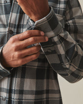 Unisex Redwood Fleece Overshirt Silent Storm Plaid