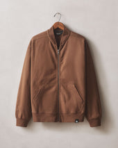 Men S Fleece Bomber Jacket Cocoa