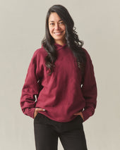 Unisex Heavyweight Onion Stitch Pullover Pomegranate