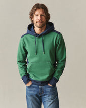 Men's Classic Pullover Vault - Hunter Green Oxford Blue