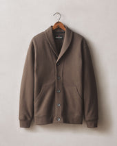 Men S Shawl Collar Cardigan Turkish Coffee