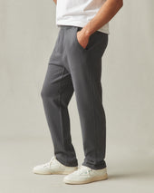 Men S French Terry Straight Pant Dark