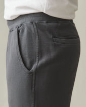 Men S French Terry Straight Pant Dark