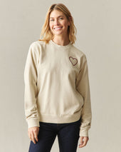 Unisex Relaxed French Terry Crew Sweatshirt Valentine S Day Cotton