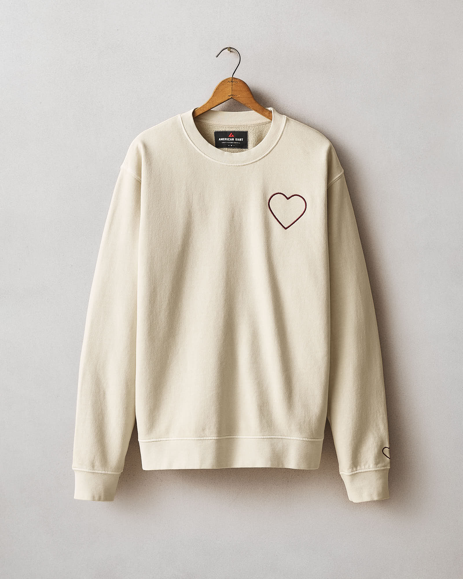 Unisex Relaxed French Terry Crew Sweatshirt Valentine S Day Cotton