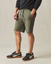 Men's Colorblock Sweatshort - Olive Dark Charcoal