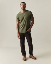 Men S Brushed Crew Tee Night Heather