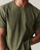 Men S Brushed Crew Tee Night Heather