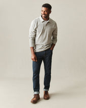 Men S Brushed Long Sleeve Polo Shell Heather