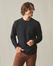 Men S Long Sleeve Pocket Tee