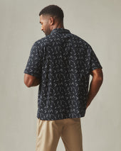 Men S Resort Shirt White Print