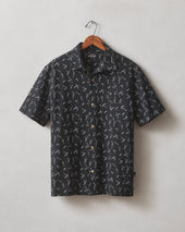 Men S Resort Shirt White Print