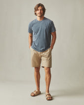 Men S Vintage Crew Tee Mineral Wash Metropolitan Grey