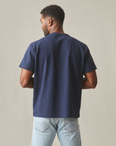 Men's Rib Tee - Oxford Blue