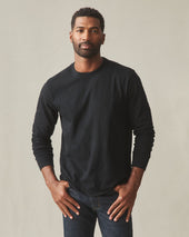 Men S Premium Slub Crew Tee Long Sleeve