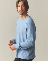 Men S Premium Slub Crew Tee Long Sleeve Infinity