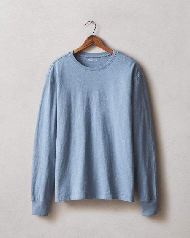 Men S Premium Slub Crew Tee Long Sleeve Infinity