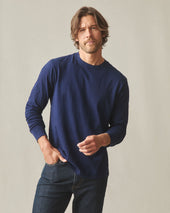 Men S Premium Slub Crew Tee Long Sleeve Pageant