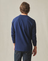 Men S Premium Slub Crew Tee Long Sleeve Pageant