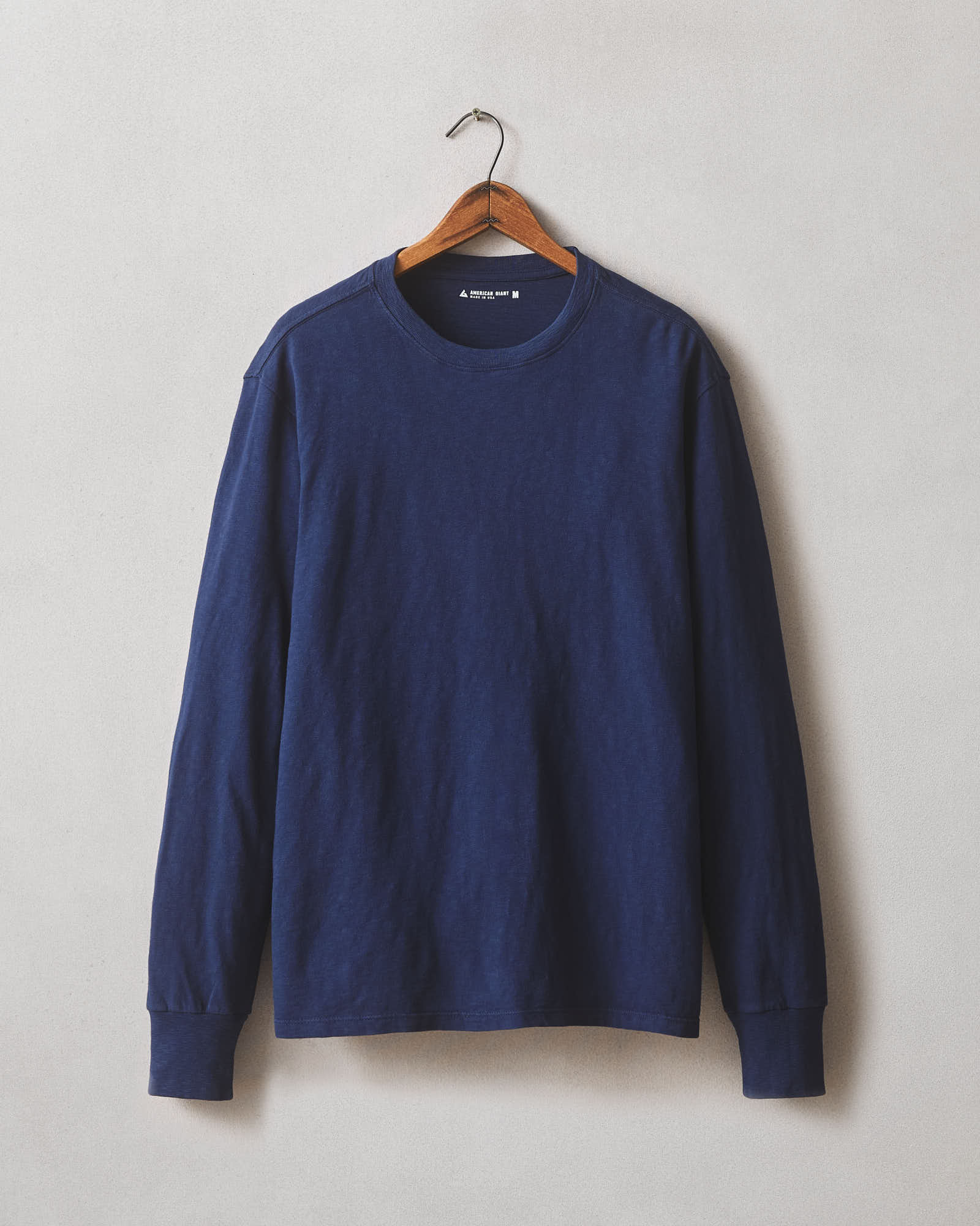 Men S Premium Slub Crew Tee Long Sleeve Pageant