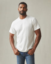 Men S Premium Slub Crew Tee Bone
