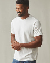 Men S Premium Slub Crew Tee Bone