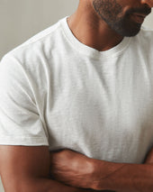 Men S Premium Slub Crew Tee Bone