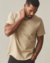 Men's Premium Slub Crew Tee - Lemon Pepper