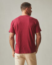 Men S Premium Slub Crew Tee Syrah
