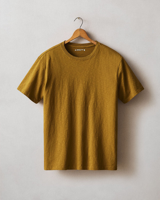 Men's Premium Slub Crew Tee - Tapenade