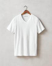 Men S Premium Slub V Neck Tee Bone