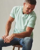 Men S Premium Slub V Neck Tee Grayed