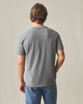 Men S Premium Slub V Neck Tee Lava