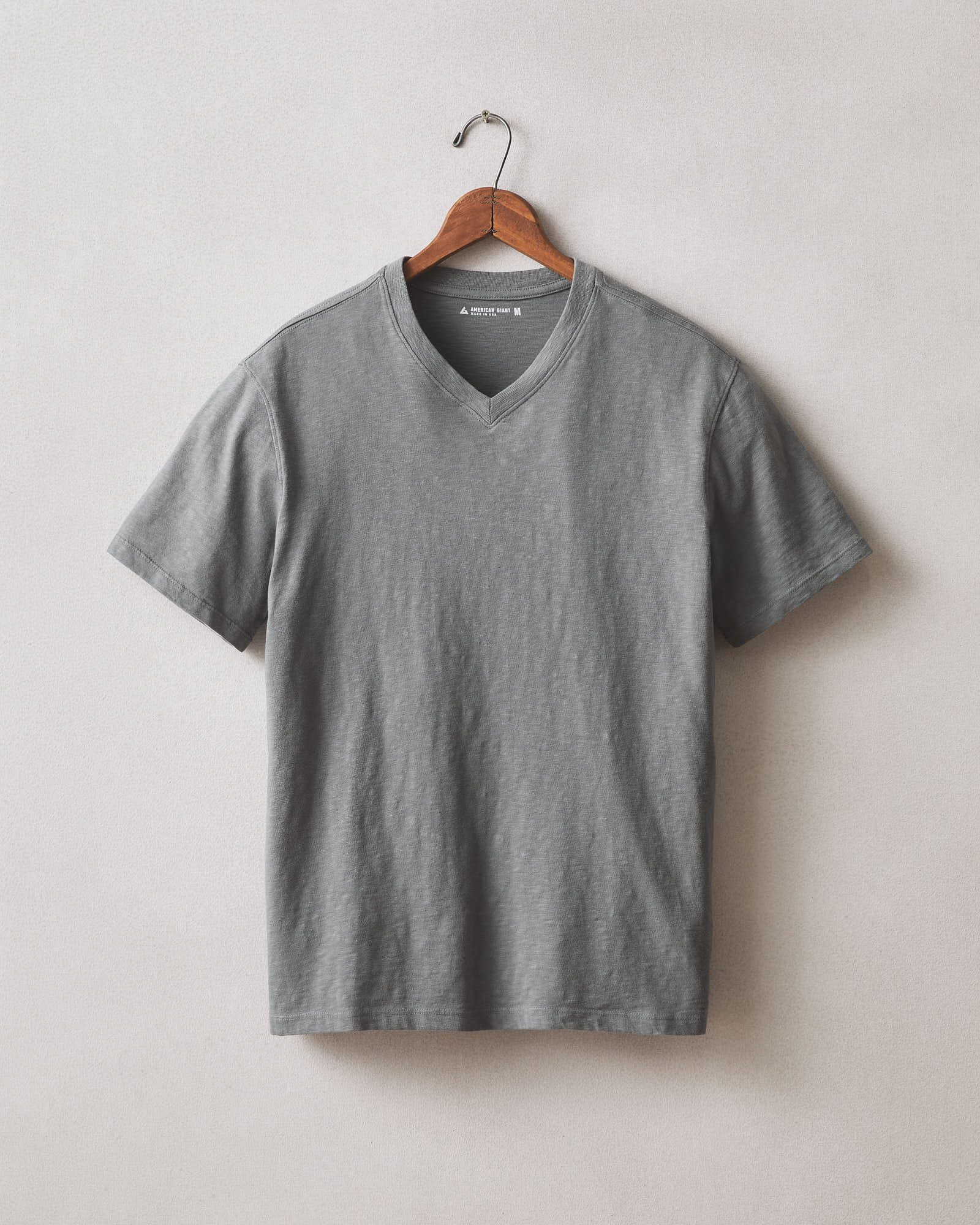 Men S Premium Slub V Neck Tee Lava