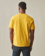 Men S Premium Slub V Neck Tee Nugget Gold
