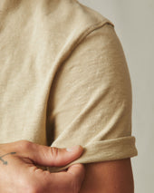 Men's Premium Slub V-Neck Tee - Twill