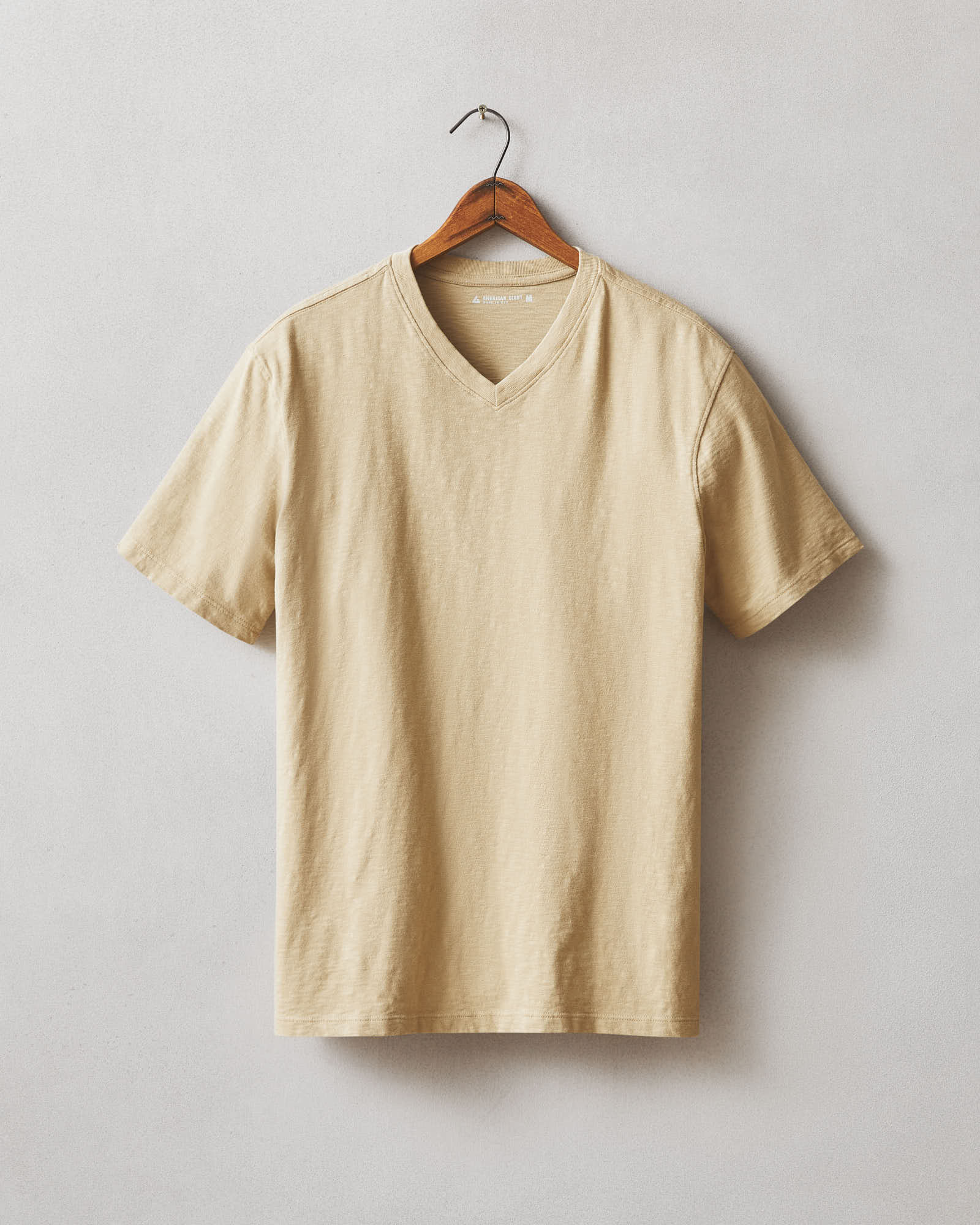 Men S Premium Slub V Neck Tee Twill