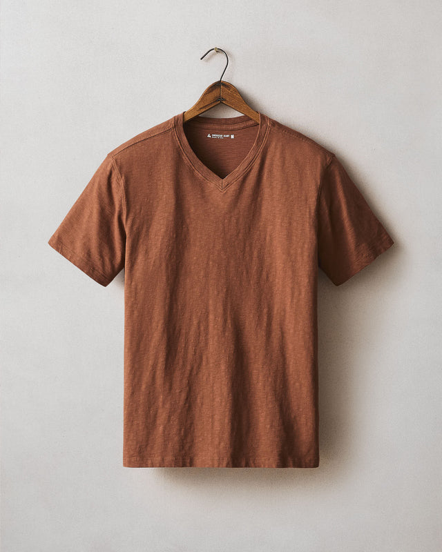 Men S Premium Slub V Neck Tee Cambridge