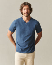 Men S Premium Slub V Neck Tee Dark